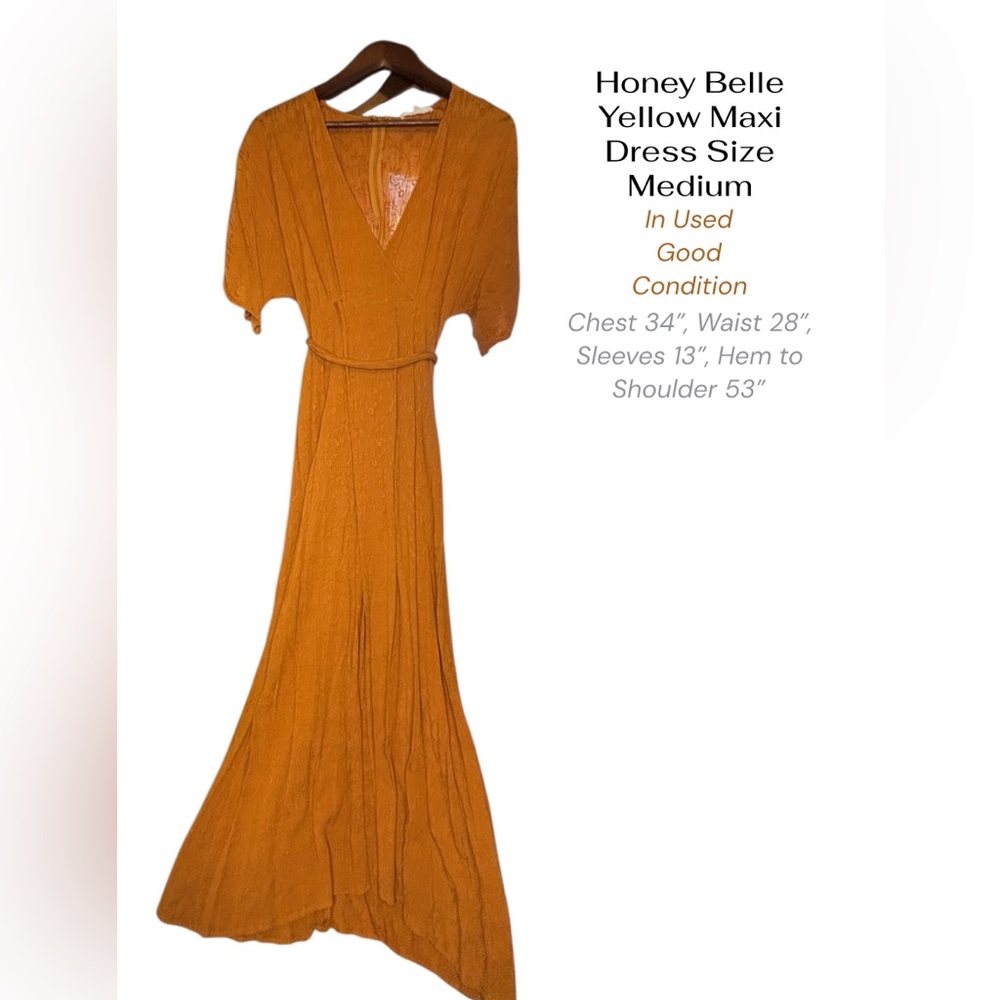 Honey Belle Yellow Maxi Dress – Size M